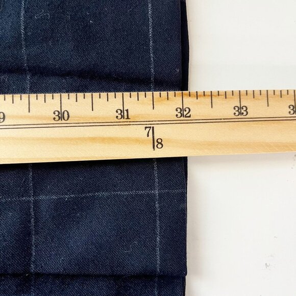 Ermenegildo Zegna Navy Blue Grid Plaid Wool Suit Jacket & Pants - Size 52L - Picture 12 of 15